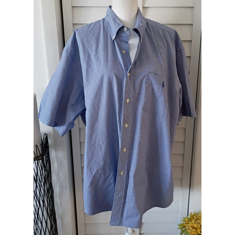Ralph Lauren Tilden Men's Golf collar button down short‎ sleeve XL